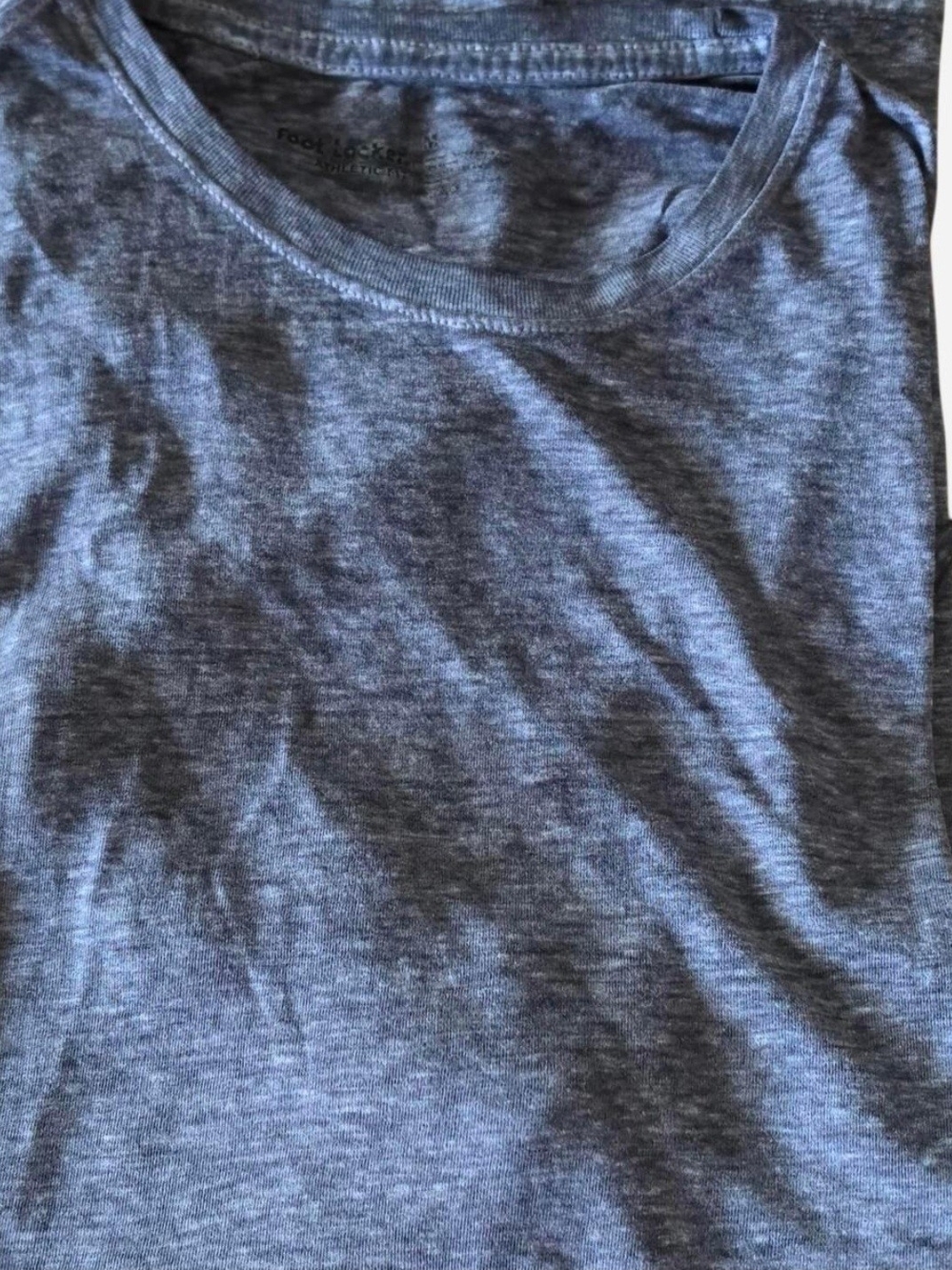 Everyday Crew Neck Tee in Heather Blue